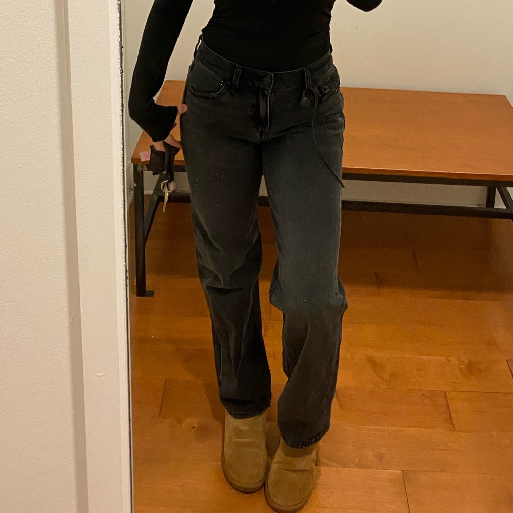 American Eagle Stovepipe Strigid Classic Black Women's Jeans - Picture 2 of 3